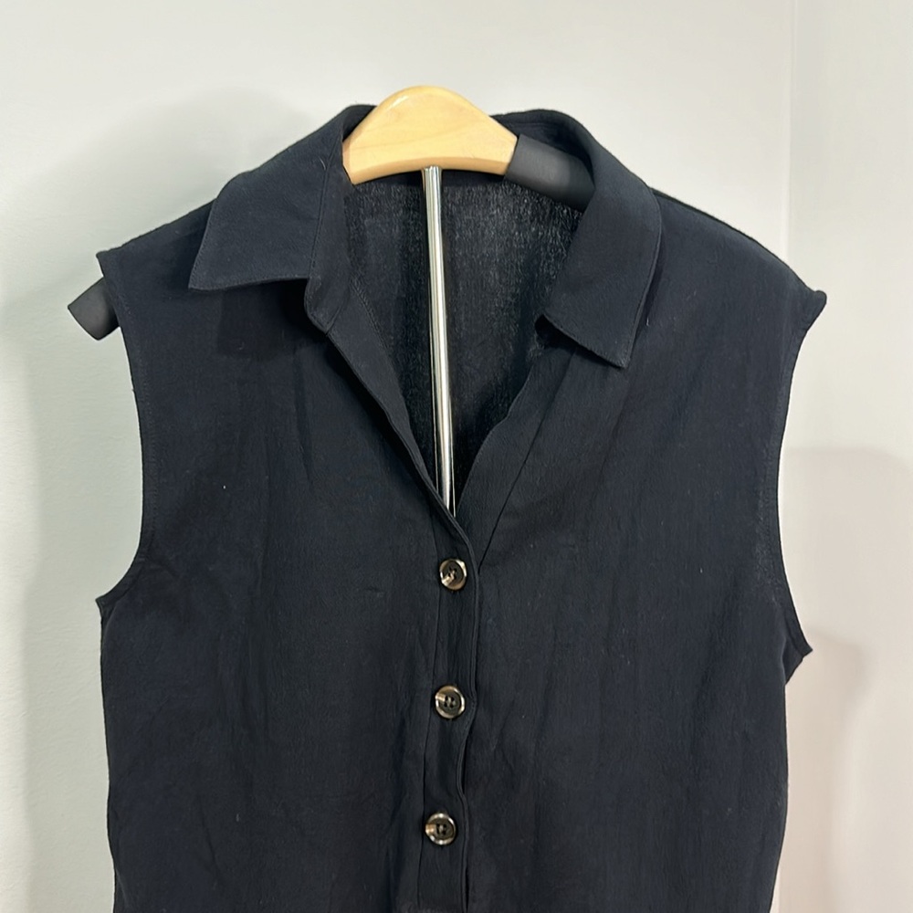 Classy CupShe Black Swim Coverup With Collar NWT Small - Picture 5 of 7